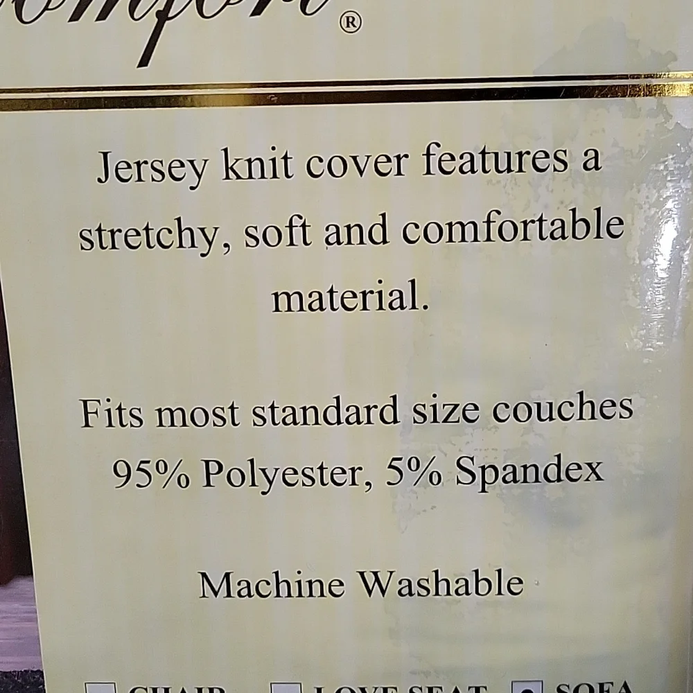 Elegant Comfort NIP Sofa Cover